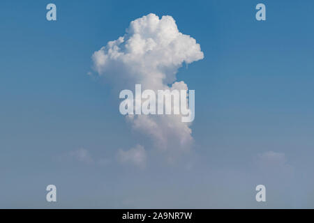 Cloud sky background. Beautiful cotton clouds floating in sunset sky.  Dramatic atmospheric mood. Beauty in nature Stock Photo - Alamy