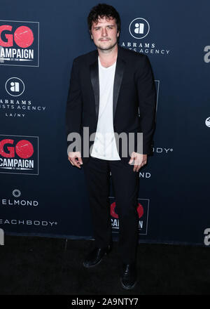 HOLLYWOOD, LOS ANGELES, CALIFORNIA, USA - NOVEMBER 16: Actor Josh Hutcherson arrives at the 13th Annual GO Campaign Gala 2019 held at NeueHouse Hollywood on November 16, 2019 in Hollywood, Los Angeles, California, United States. (Photo by Xavier Collin/Image Press Agency) Stock Photo