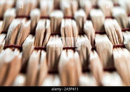 Surface texture of dried reed weave as the mat Stock Photo