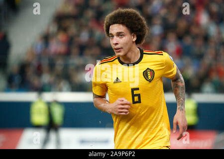 Saint Petersburg, Russia. 16th Nov, 2019. Axel Witsel of Belgium seen in action during the Euro 2020 Qualifying round Group I match between Russia and Belgium at Gazprom Arena in Saint-Petersburg. (Final score; Russia 1:4 Belgium) Credit: SOPA Images Limited/Alamy Live News Stock Photo