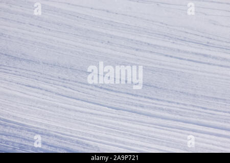 Frozen lines on the windy mountain Stock Photo