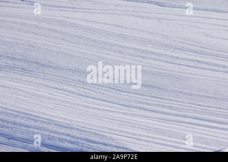 Frozen lines on the windy mountain Stock Photo