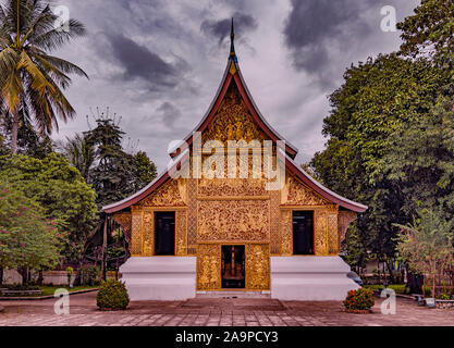 Temple or Was in the picturesque World Heritage Listed city of Luang Prabang in Laos. One of the best travel destination in South East Asia Stock Photo