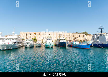 Vallettas grand harbour in Malta Stock Photo