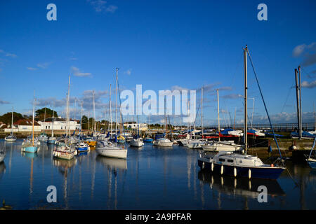 Hill Head Harbour, Titchfield Haven, Meon Shore, Fareham, Hampshire, UK Stock Photo