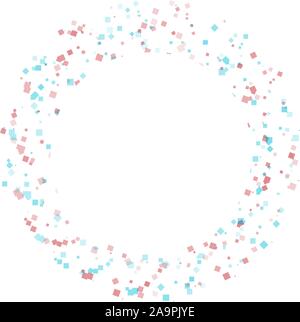 Vector aura of colorful shapes in a circle like a whirlpool or hurricane rotation and movement effect. Festive colors and excellent background for Stock Vector