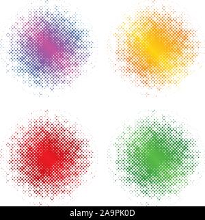 Pop art retro style texture. Visual emotions. Vector cartoon background. Set of art illustartion. Stock Vector