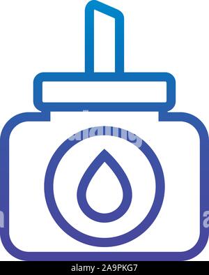glue bottle office line gradient design icon design vector illustration Stock Vector