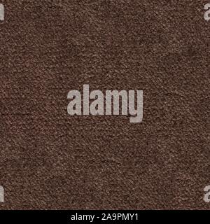 Textile background in dark brown colour. Seamless square texture. Stock Photo
