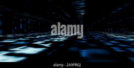 Blue binary code as background Stock Photo