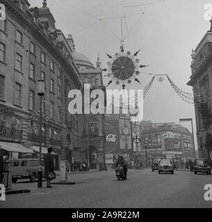 1960s, historical, A view down Regent Street in London, towards Piccadilly Circus. Stock Photo