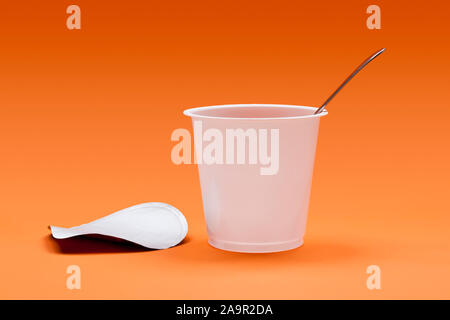 An image of a nice jogurt cup Stock Photo