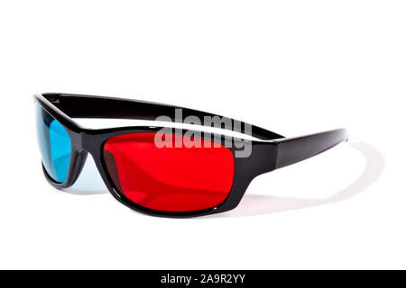An image of a pair of 3D glasses Stock Photo