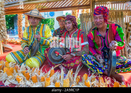 Participants in the Aliwan fiesta in Manila Philippines Stock Photo