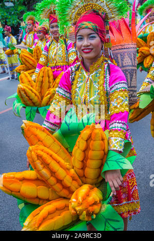 Participants in the Aliwan fiesta in Manila Philippines Stock Photo