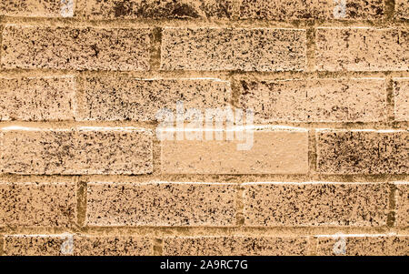background texture-a wall of vintage reclaimed bricks in Montana Stock Photo