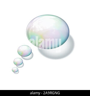 An image of a nice soap bubble background Stock Photo