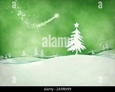 An image of a nice green christmas background Stock Photo