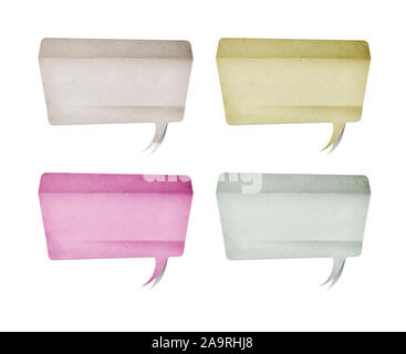 An image of stylish modern speech bubbles Stock Photo