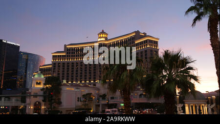 USA, LAS VEGAS-CIRCA AUGUST 2019--the strip of las vegas Stock Photo