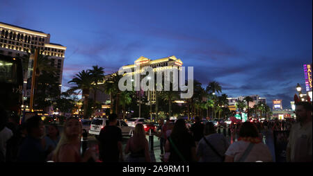 USA, LAS VEGAS-CIRCA AUGUST 2019--the strip of las vegas Stock Photo