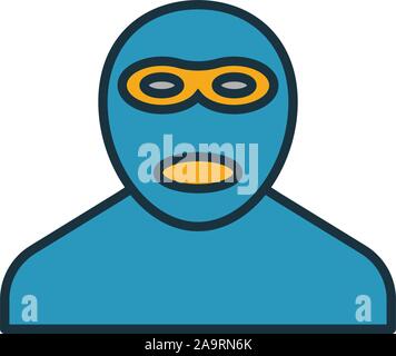 Criminal icon. Simple element from security icons collection. Creative Criminal icon ui, ux, apps, software and infographics Stock Vector