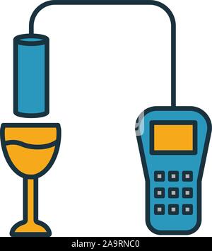 Alcohol Sensor icon. Simple element from sensors icons collection ...
