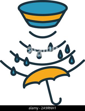 Humidity Sensor icon from sensors icons collection. Creative two colors ...