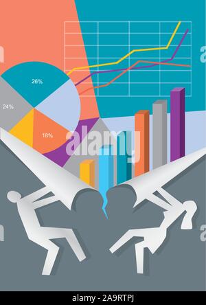 Business Presentation with Growth Chart - Business Woman, Corporate ...