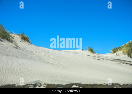 Beach Sand Dune Sea Farewell Spit in New Zealand Stock Photo