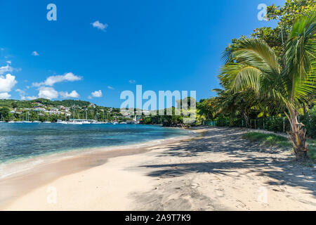 Saint Vincent and the Grenadines, Blue Lagoon Stock Photo