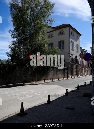 AJAXNETPHOTO. 2019. NAY, FRANCE. - FRENCH BERET - THE MUSÉE DU BERET ESTABLISHED BY THE BLANCQ-OBILET FABRICATOR OF THE FAMOUS BASQUE, OR BEARN, BERET, IN THE SMALL TOWN OF NAY IN THE FOOTHILLS OF THE PYRENEES MOUNTAINS, SOUTHERN FRANCE.PHOTO:JONATHAN EASTLAND/AJAX REF:GX8 191010 20853 Stock Photo