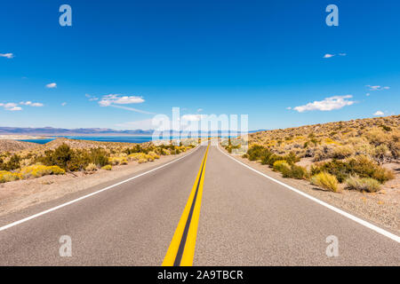 Road towards Mono Lake California USA Stock Photo