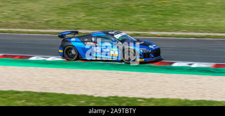 Oschersleben, Germany, April 27, 2019: German driver Patricija Stalidzane during ADAC GT4 at the Motorsport Arena. Stock Photo