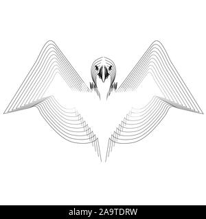 American Eagle logo design vector template. Stock Vector