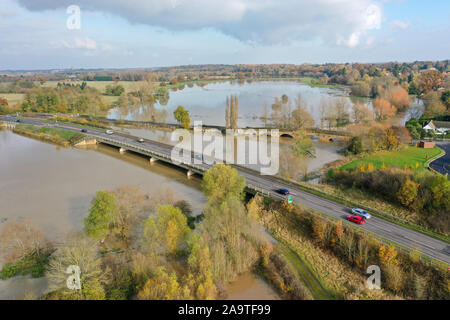 Barford Flood Plain 16th November 2019 Stock Photo