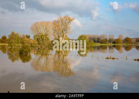 Barford Flood Plain 16th November 2019 Stock Photo