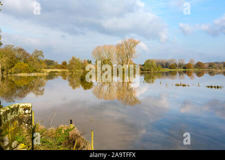 Barford Flood Plain 16th November 2019 Stock Photo