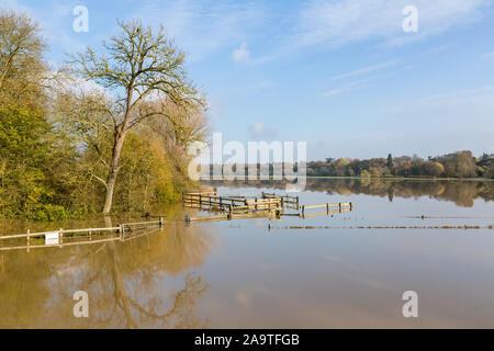 Barford Flood Plain 16th November 2019 Stock Photo