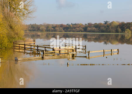 Barford Flood Plain 16th November 2019 Stock Photo