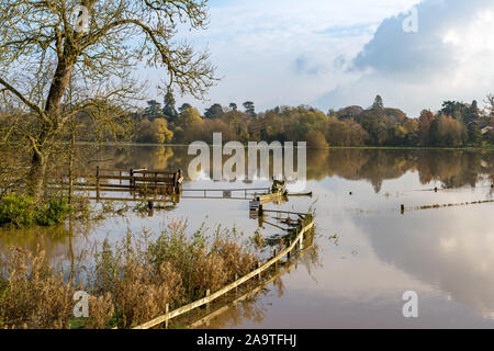 Barford Flood Plain 16th November 2019 Stock Photo