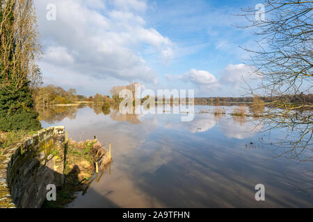 Barford Flood Plain 16th November 2019 Stock Photo