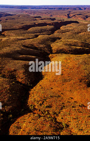 St. George Ranges Australia Aerial view of the George Gill ranges in remote central Australia in ...