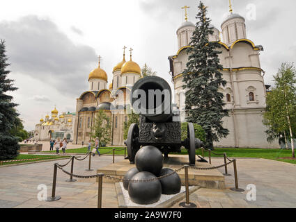 Tsar Cannon. The Moscow Kremlin, Russia Stock Photo