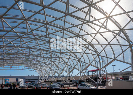 Early morning activity at Atlanta International Airport's Domestic Terminal South in Atlanta, Georgia. (USA) Stock Photo