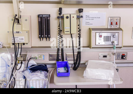 Miami Beach Florida,Mt. Mount Sinai Medical Center,hospital,healthcare,emergency room,equipment,FL100207001 Stock Photo