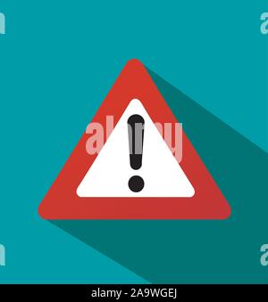 Triangular Warning Exclamation Sign Stock Vector