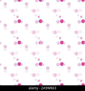 Pink bubbles floating over in lines, background, surface pattern design, seamless repeat vector Stock Vector