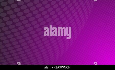 Abstract pink violet purple halftone dotted pop art background. Futuristic digital network pattern, dot, circles. Illustration vector modern texture f Stock Vector