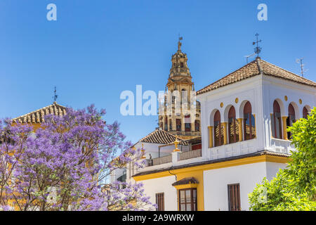 Tower of the Mosque Cathedral in Cordoba, Spain Stock Photo